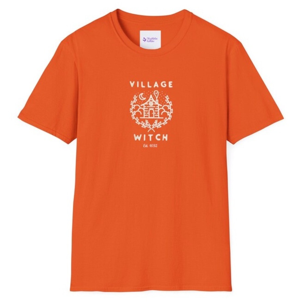 Village Witch Salem 1692 Halloween Unisex Softstyle T-Shirt Brand New Size Small - Picture 3 of 10